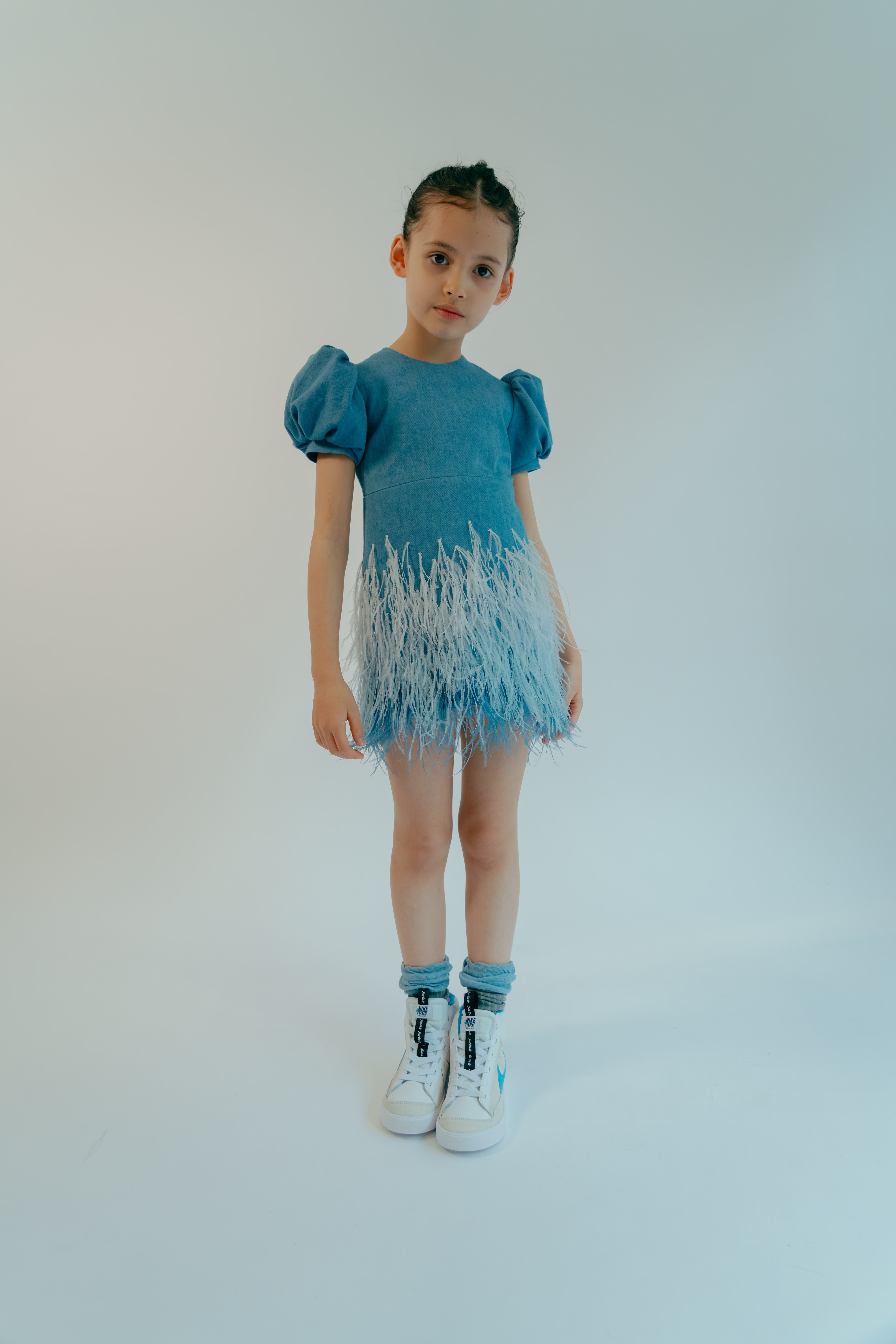 فستان ميا الدينيم الأزرق