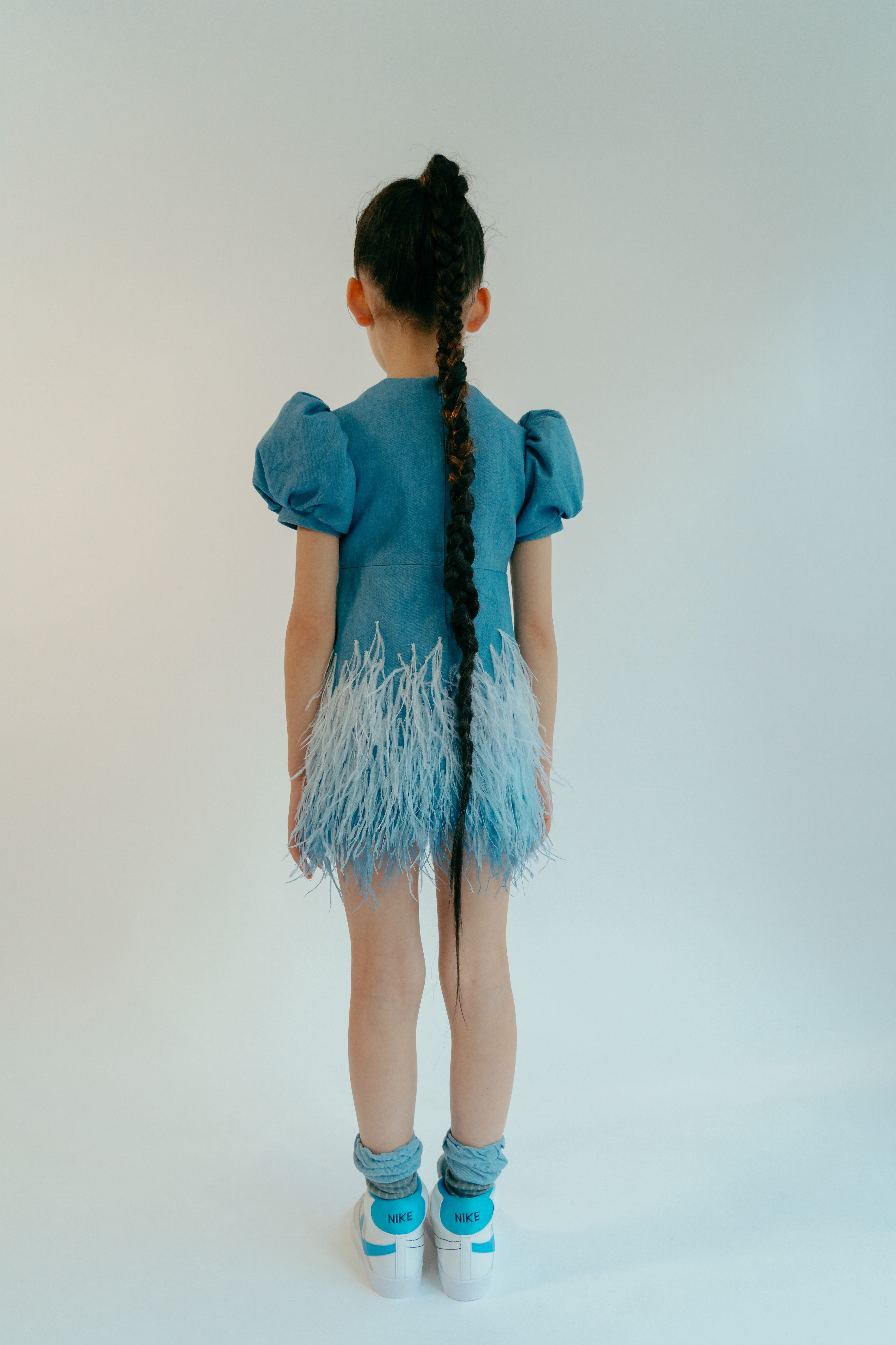 فستان ميا الدينيم الأزرق