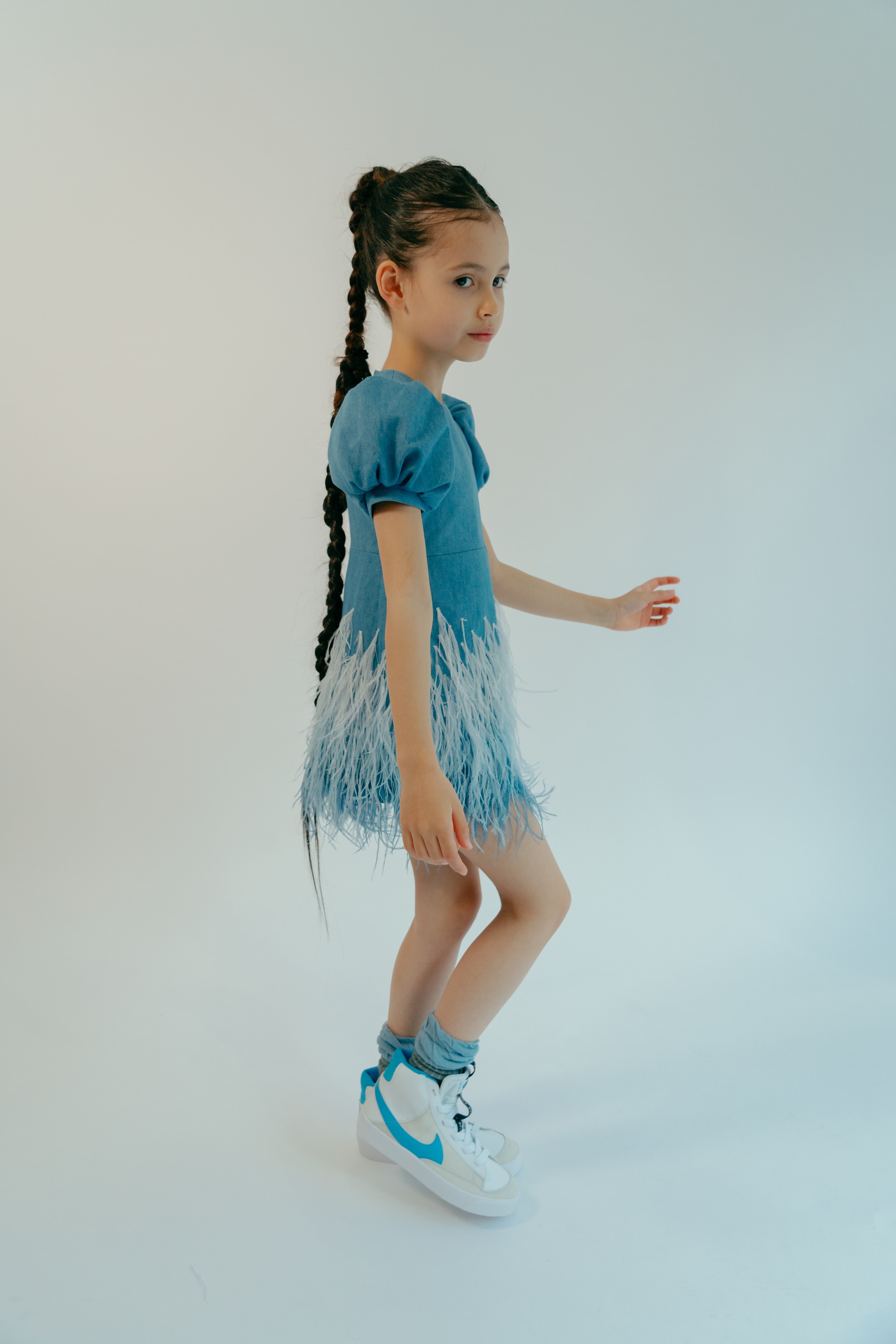 فستان ميا الدينيم الأزرق