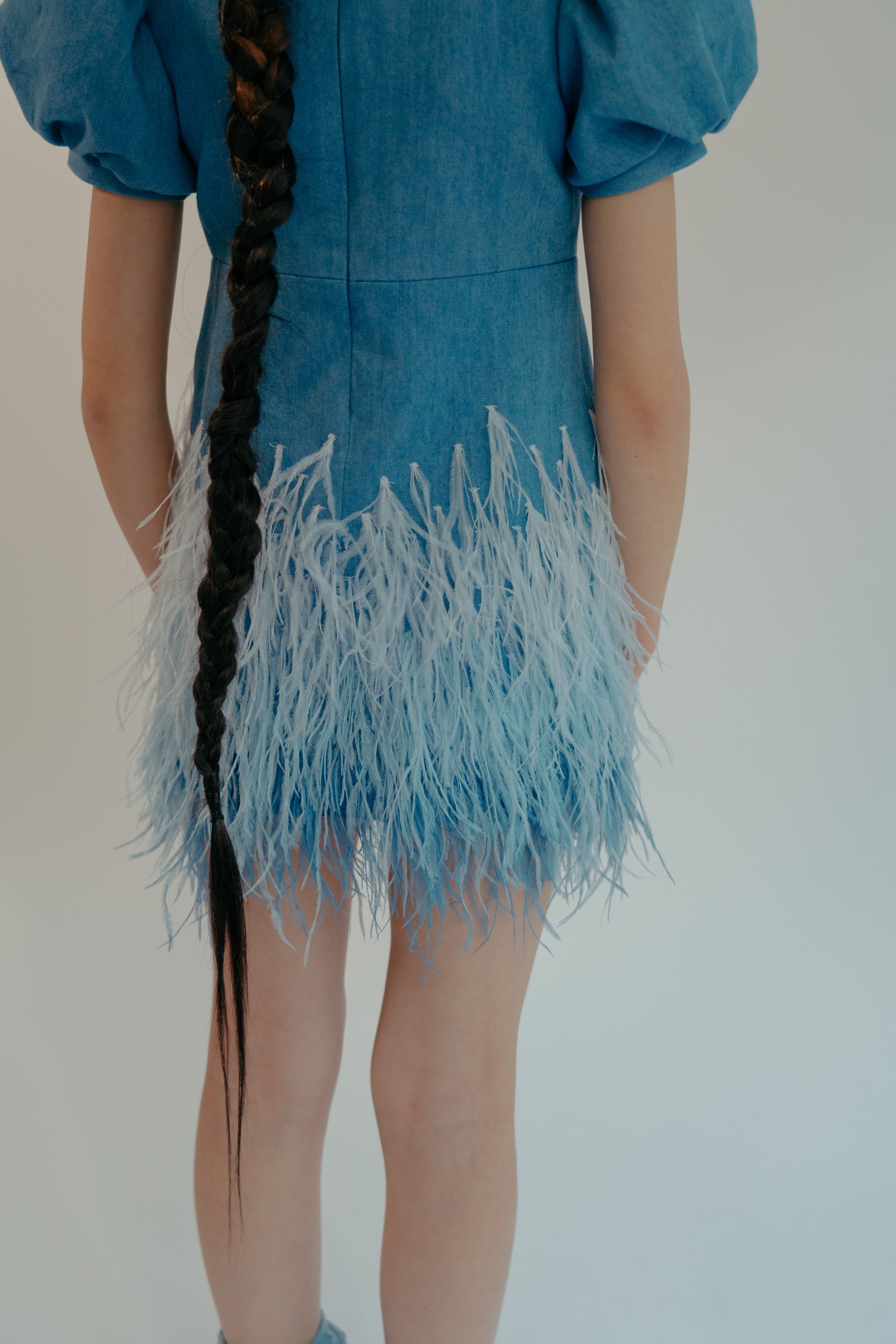 فستان ميا الدينيم الأزرق