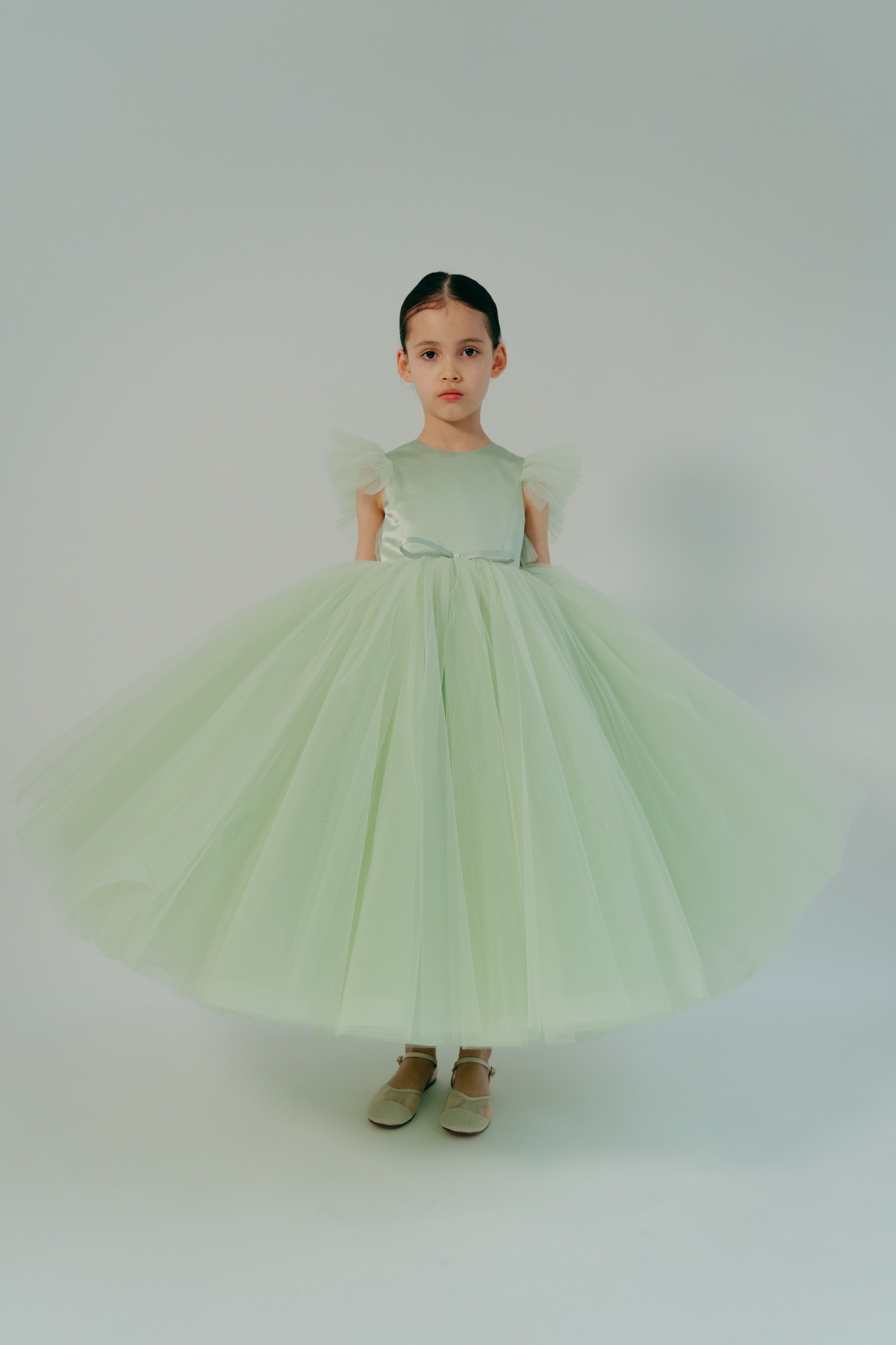 The Ella Dress Pastel Green
