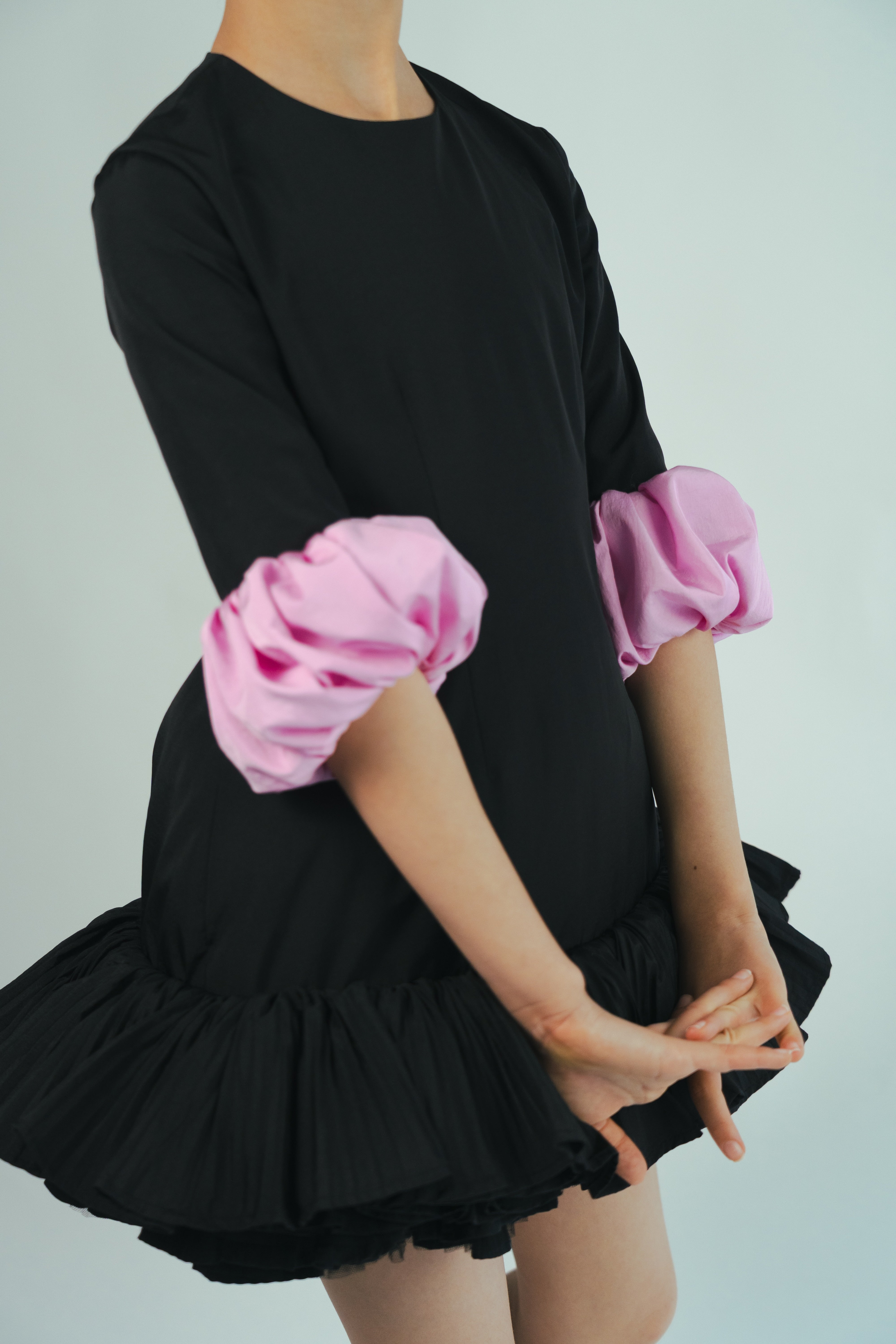 The Schafer Dress Black & Pink
