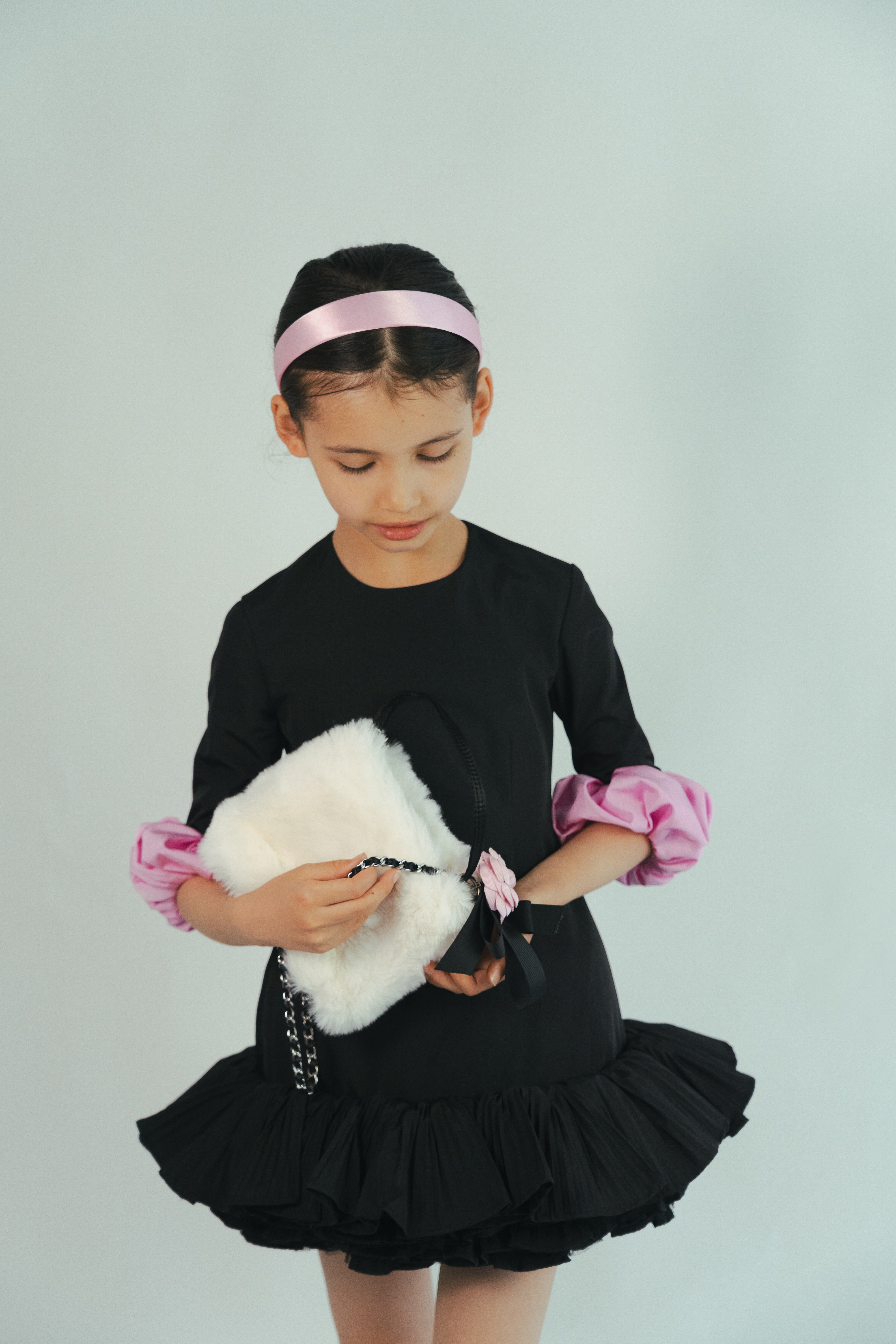 The Schafer Dress Black & Pink