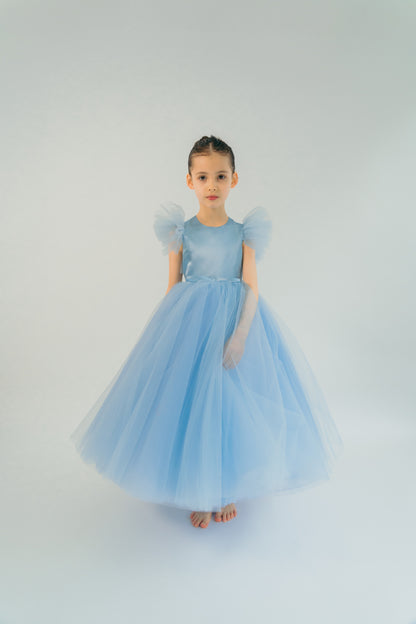 The Ella Dress Pastel Blue