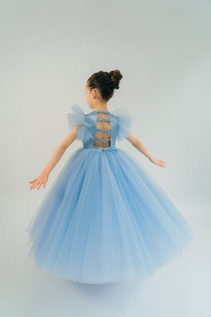 The Ella Dress Pastel Blue