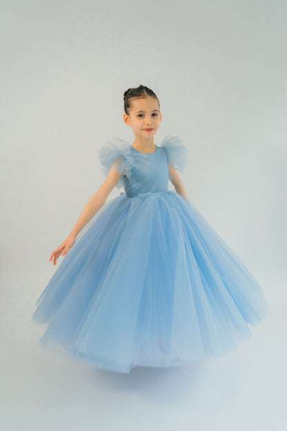 The Ella Dress Pastel Blue