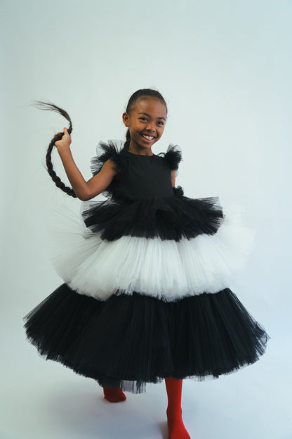 The Aria Dress Black & White