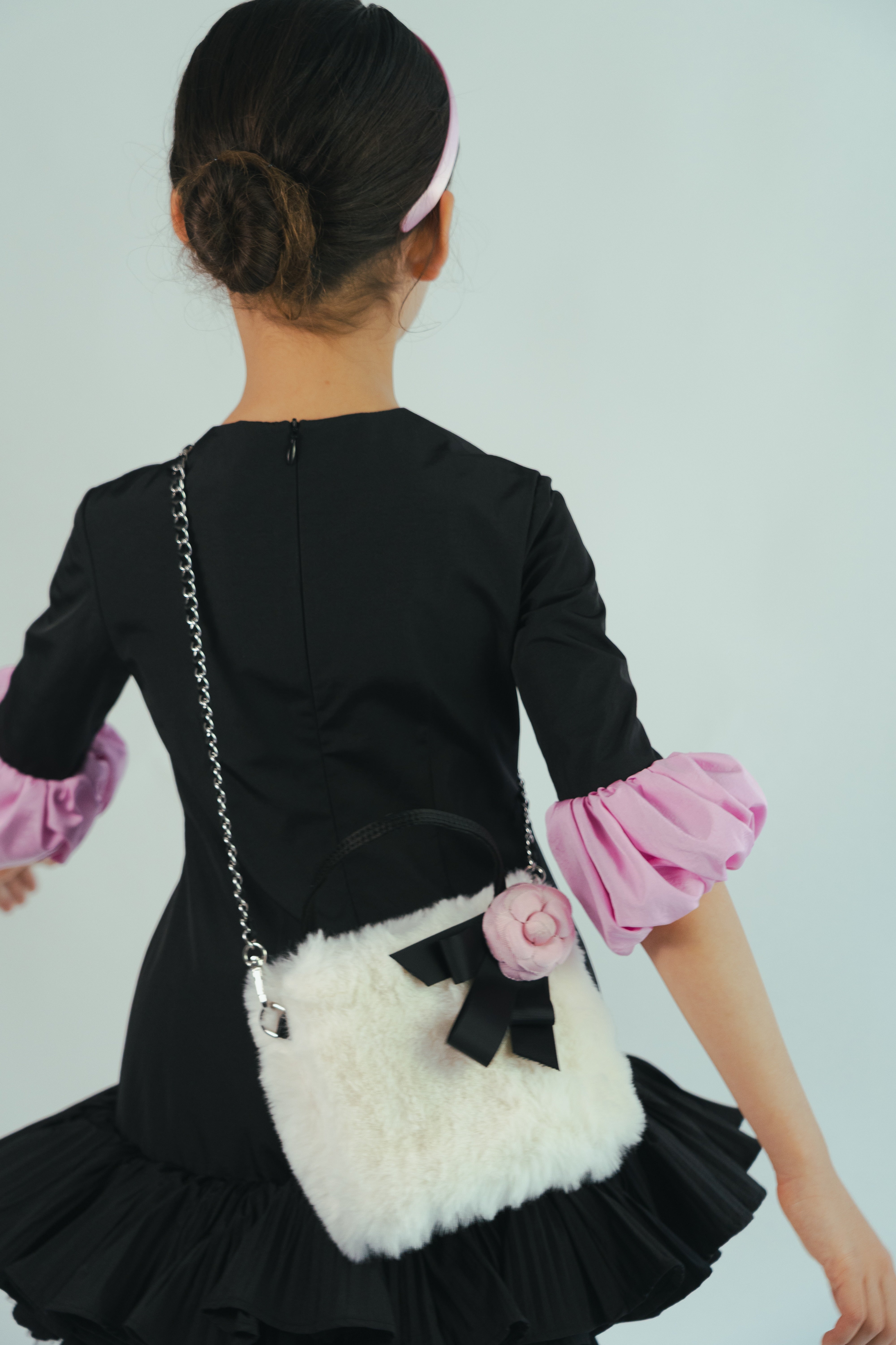 The Schafer Dress Black & Pink