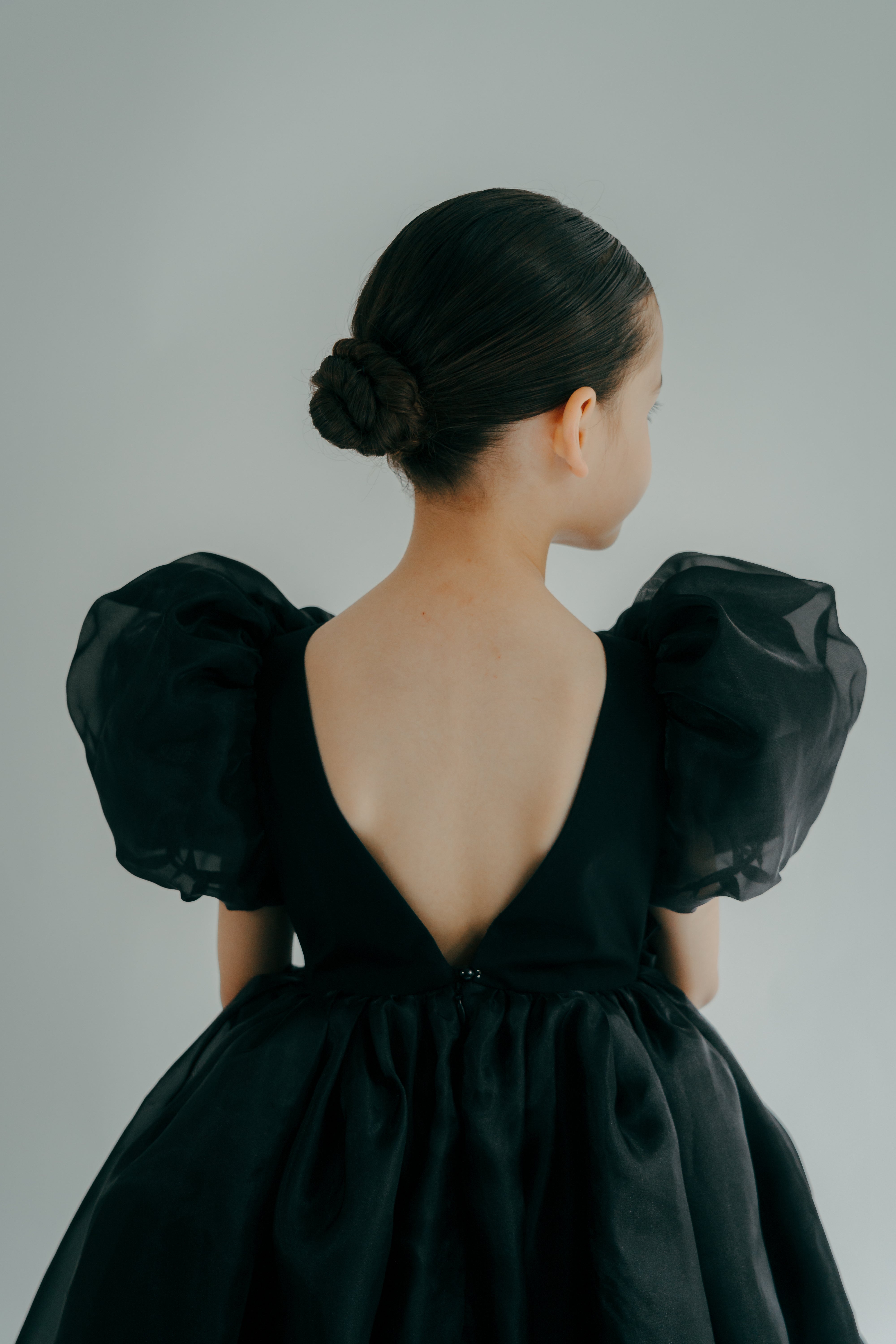 erica backless dress black